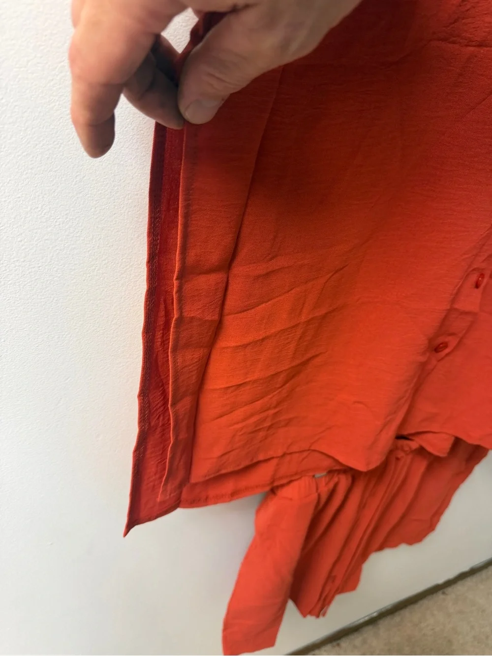 Women's Relaxed Button-Up Short Sleeve Tee & Shorts Set - Rust